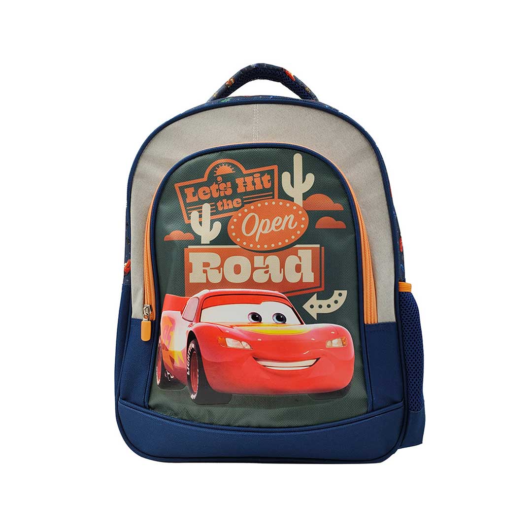 MOCHILA 40X30X14 JACQUARD CARS NEGRO