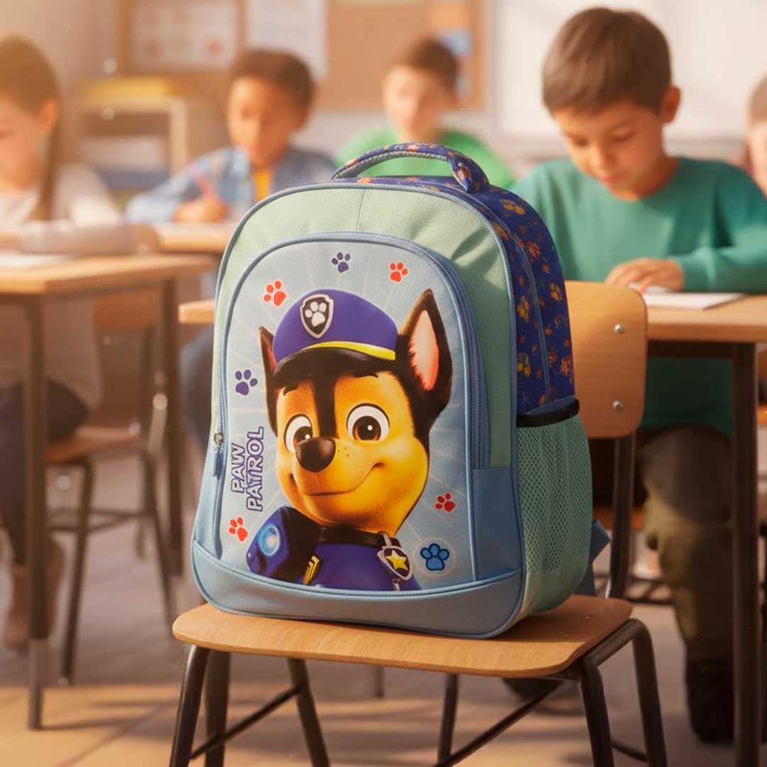 MOCHILA 40X30X14 JACQUARD PAW PATROL MASC MENTA