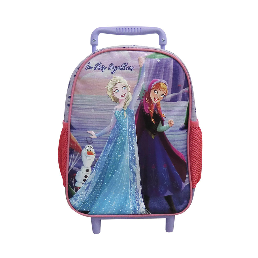 MOCHILA CARRO 30X23X10 TAFETA FROZEN LILA