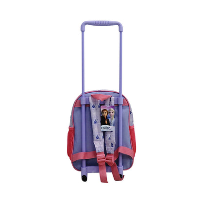 MOCHILA CARRO 30X23X10 TAFETA FROZEN LILA