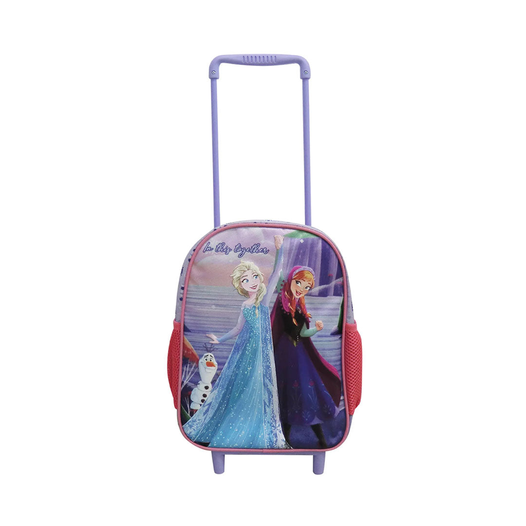 MOCHILA CARRO 30X23X10 TAFETA FROZEN LILA