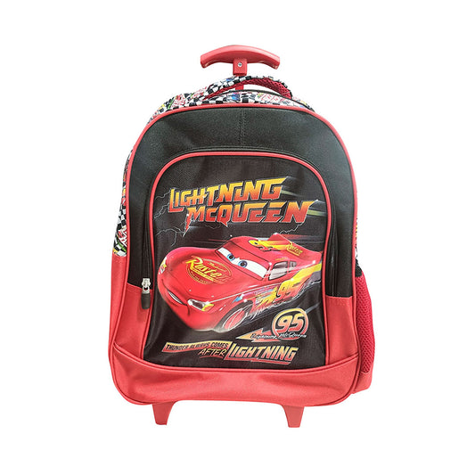 MOCHILA CARRO 40X30X14 JACQUARD CARS NEGRO