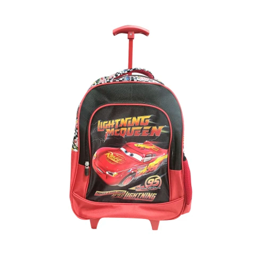 MOCHILA CARRO 40X30X14 JACQUARD CARS NEGRO