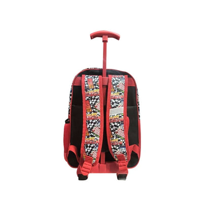 MOCHILA CARRO 40X30X14 JACQUARD CARS NEGRO