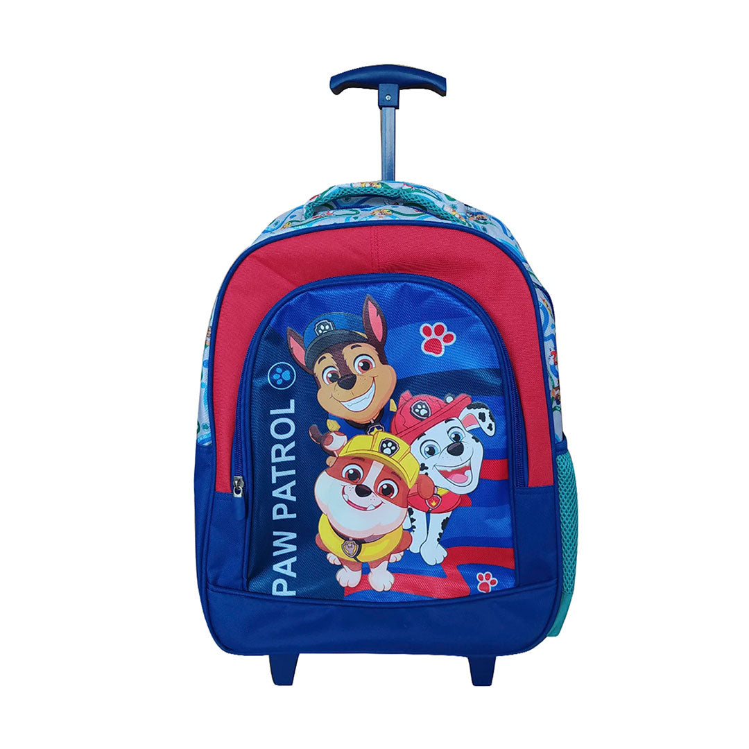 MOCHILA CARRO 40X30X14 JACQUARD PAW MASC ROJO