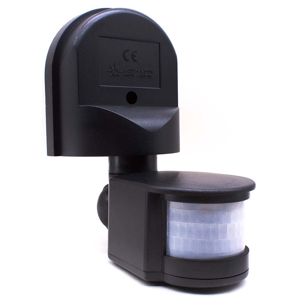 DETECTOR DE MOVIMIENTO NEGRO BASE REGULABLE LH2106