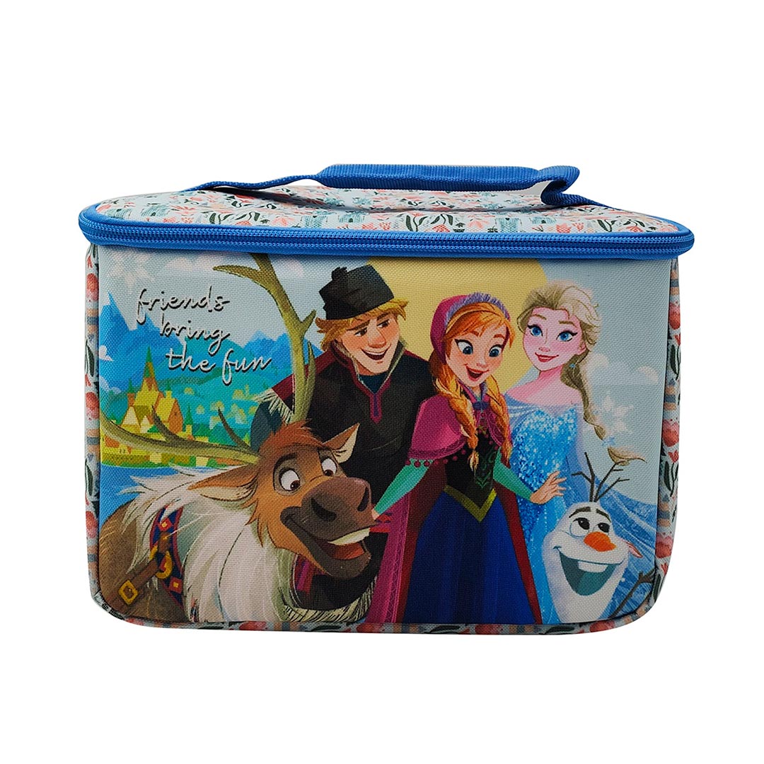 MOCHILA LUNCHERA 22X16X18 FROZEN CELESTE