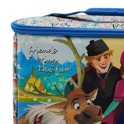 MOCHILA LUNCHERA 22X16X18 FROZEN CELESTE