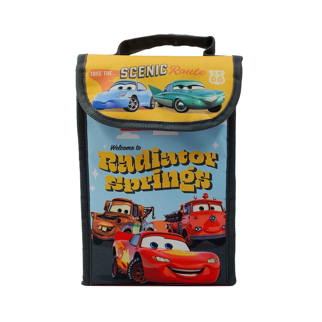 MOCHILA LUNCHERA 24.5X17.5X12 CARS RADIATOR ROJO