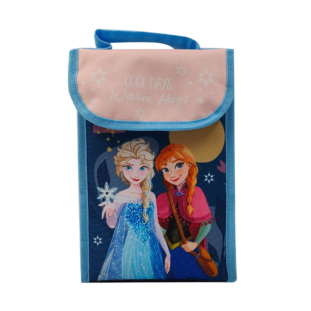 MOCHILA LUNCHERA 24.5X17.5X12 FROZEN PETROLEO
