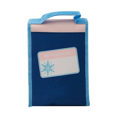 MOCHILA LUNCHERA 24.5X17.5X12 FROZEN PETROLEO