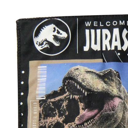 TOALLA SOCIAL INFANTIL 30*30 V JURASSIC NEGRO
