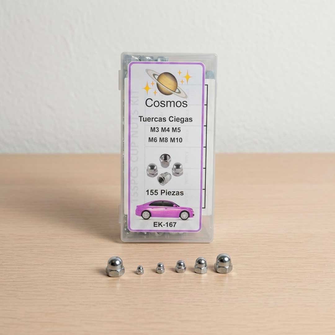 TUERCAS CIEGAS CROMADAS MILIMETRICAS EK 167