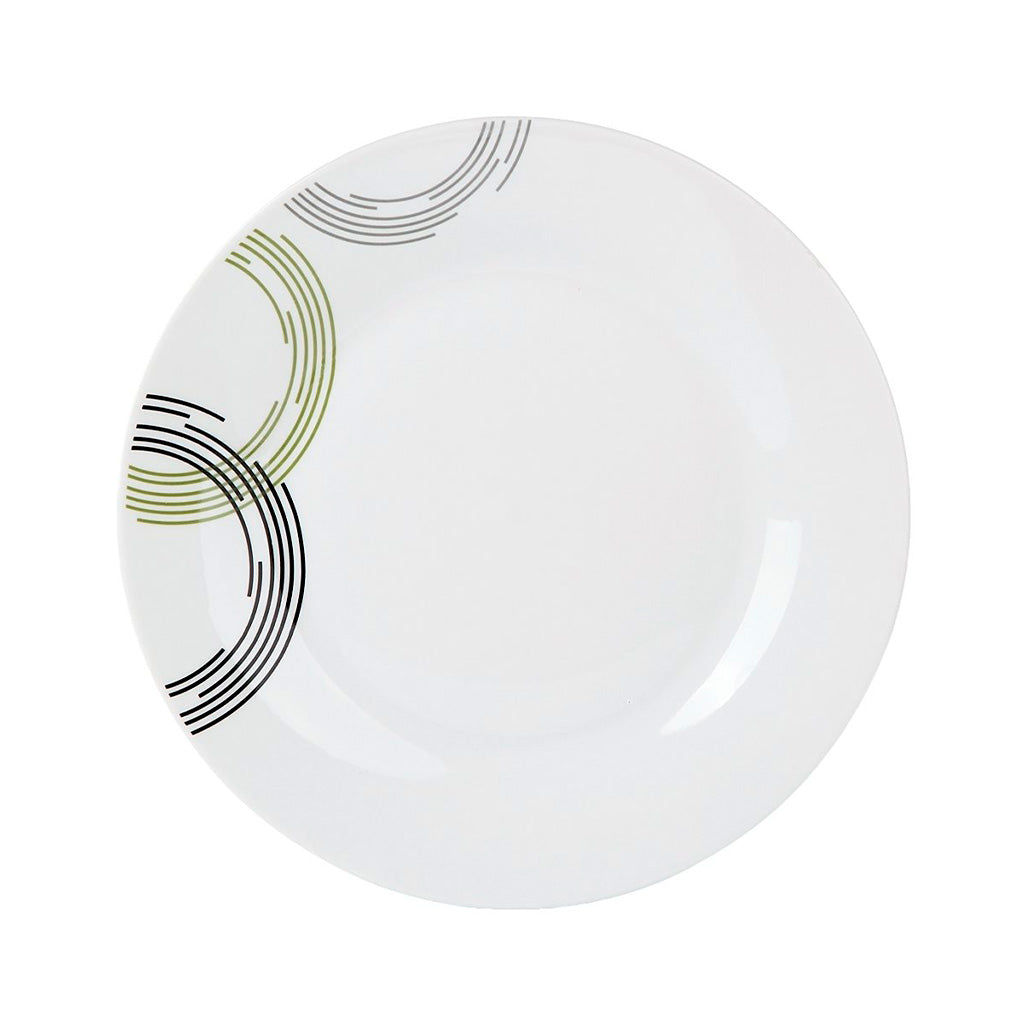 PLATO DE MESA PORCELANA 23CM CIRCULOS GR