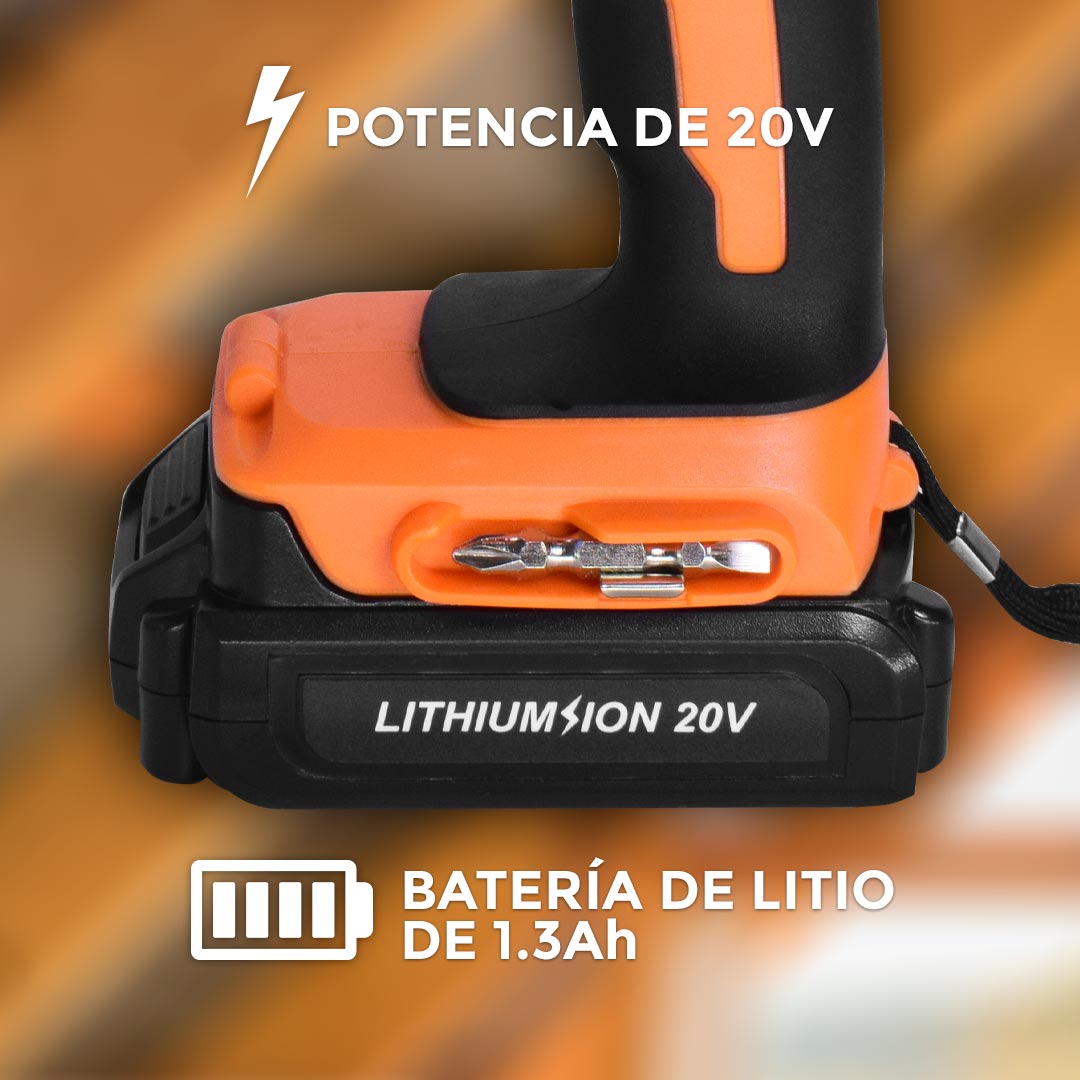 TALADRO A BATERIA 20V 10MM TOYAKI TK-827