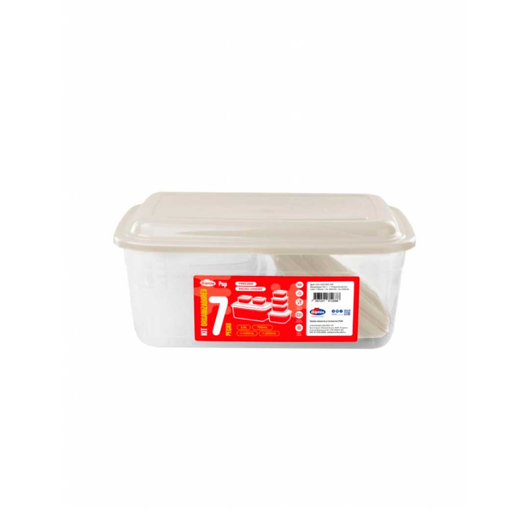 KIT 7 POTES RECTANGULARES KP-01