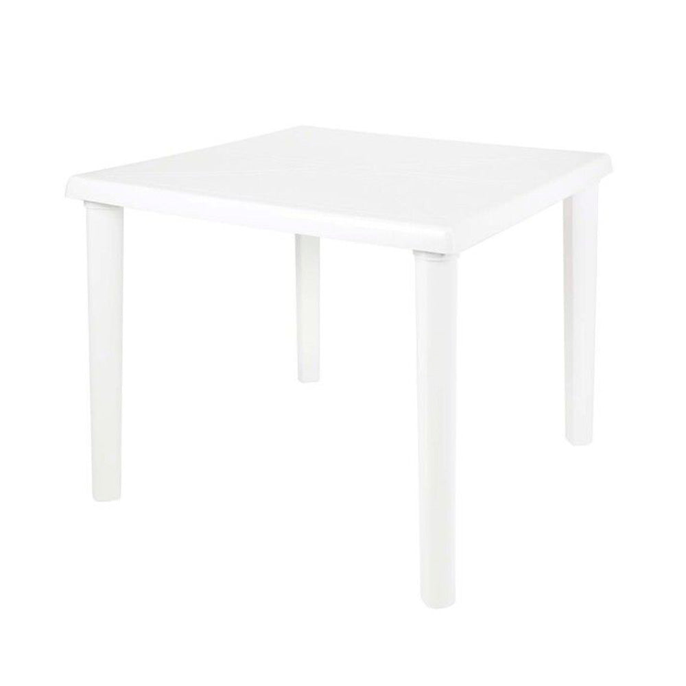 MESA CUADRADA MOR DESMONTABLE 82X82X71 BLANCA