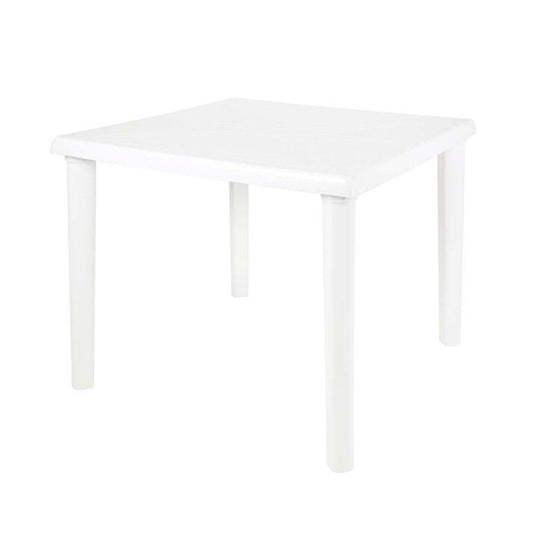 MESA CUADRADA MOR DESMONTABLE 82X82X71 BLANCA