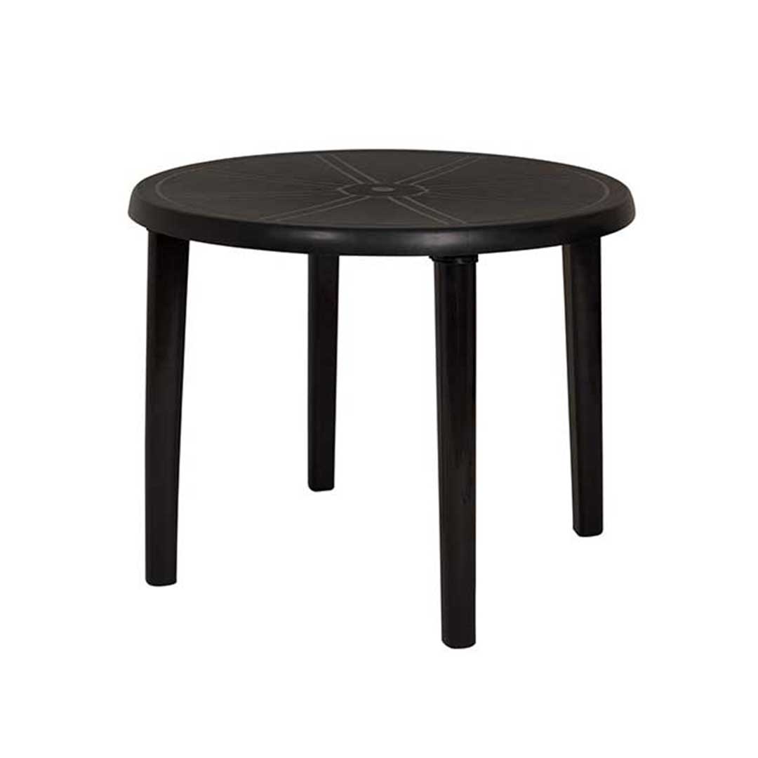 MESA REDONDA MOR NEGRA 90X72