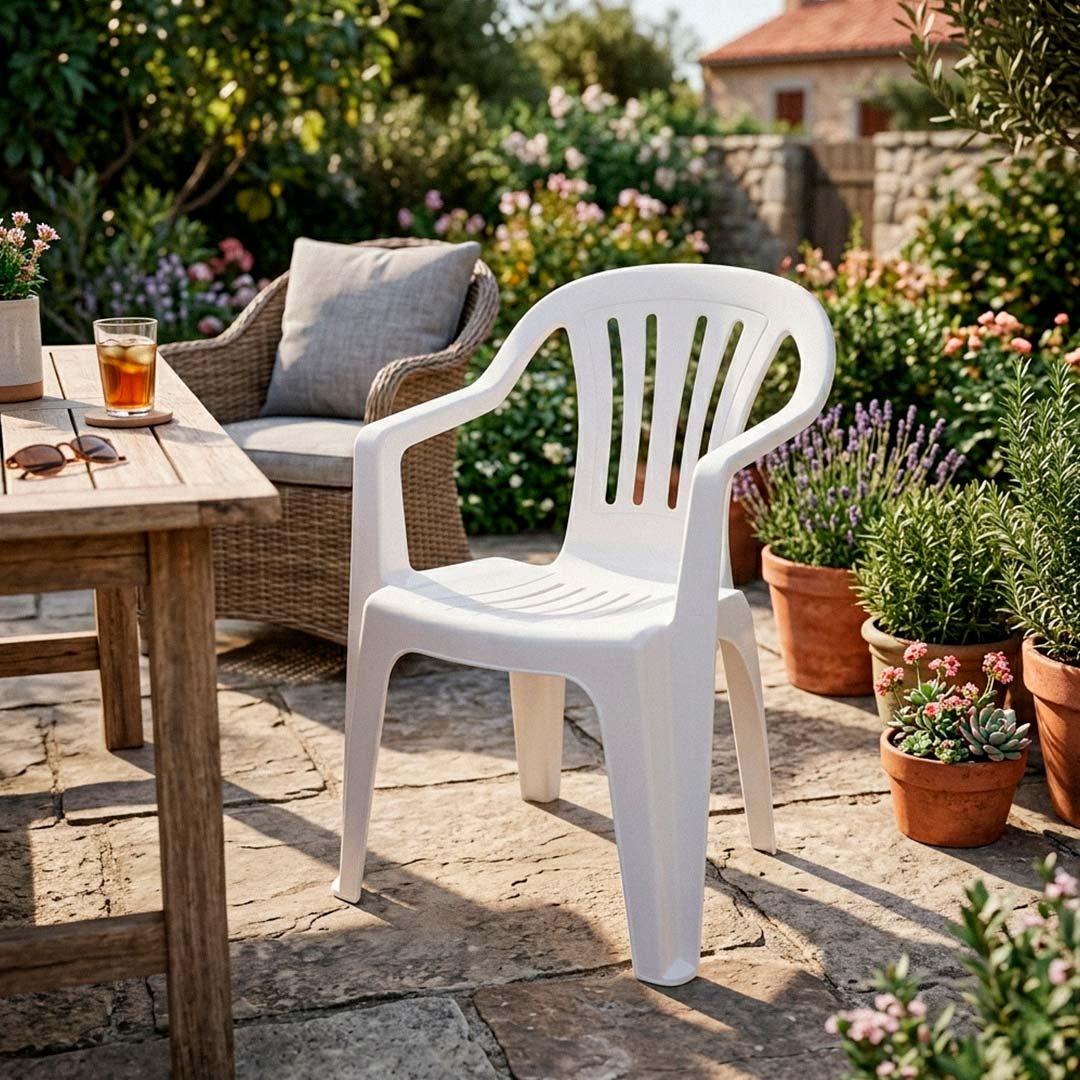 SILLA BELA VISTA MOR CON APOYA BRAZOS MOR BLANCA
