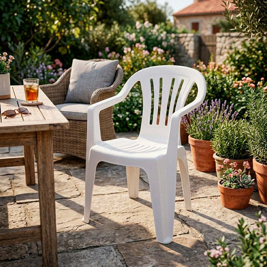 SILLA BELA VISTA MOR CON APOYA BRAZOS MOR BLANCA