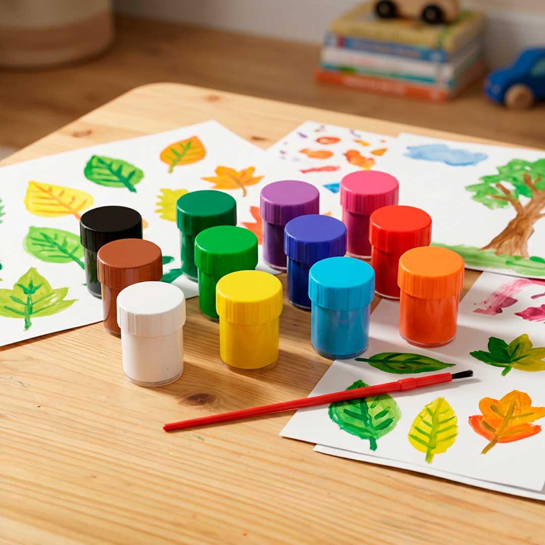 TEMPERA 12 COLORES DE 20ML EN BOX LH-4477
