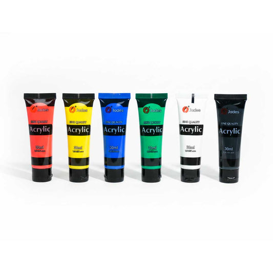 SET PINTURA ACRILICA 6 UNIDADES 30ML JADES 2750