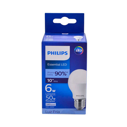 LAMPARA LED PHILIPS LEDBULB 6W E27 FRIA