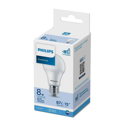 LAMPARA LED PHILIPS LEDBULB 8W E27 FRIA
