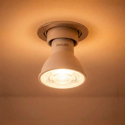 LAMPARA LED PHILIPS DICROICA SPOT GU10 4.7W CALIDA