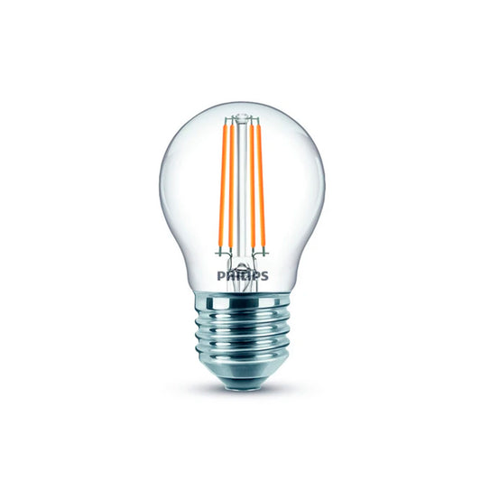 LAMPARA PHILIPS FILAMENTO 4.3W E27 P45 CALIDA