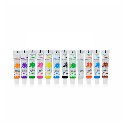 PINTURA 12 COLORES CON PALETA Y PINCELES YS-102