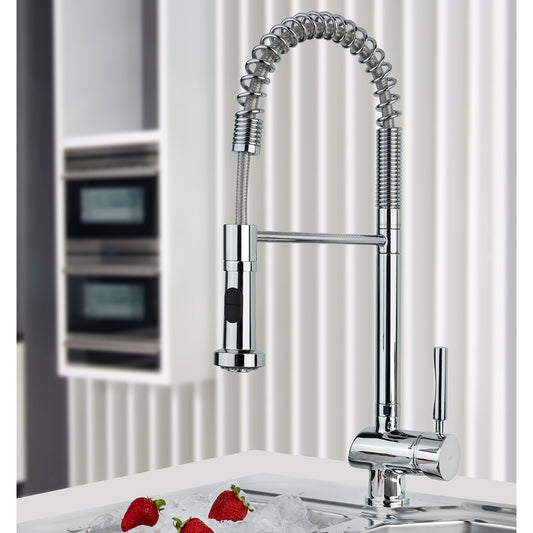 Grifo de cocina MY PRO Maneral extensible Caño giratorio 2 tipos de chorros Aireador anticalcáreo