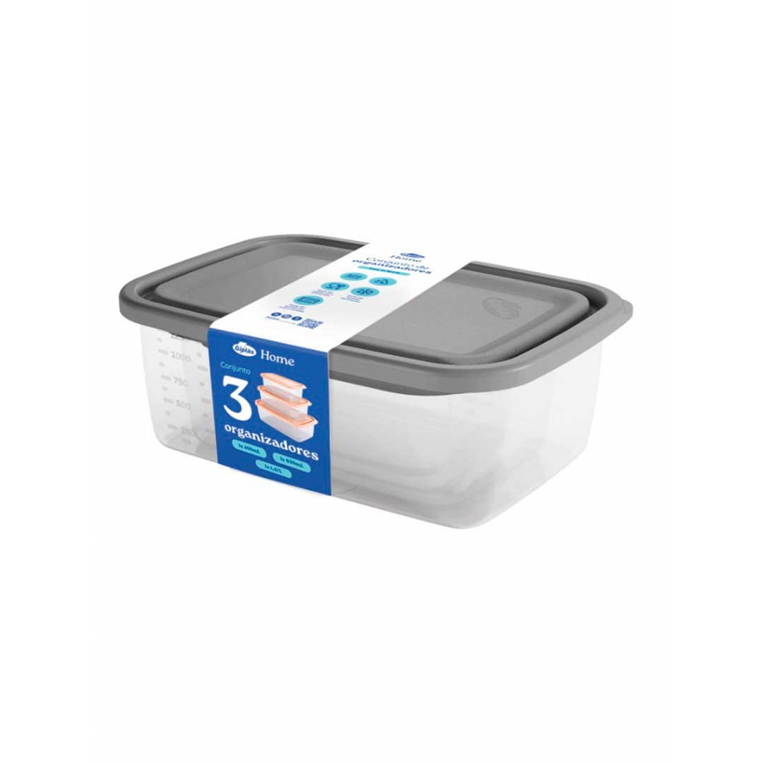 KIT 3 POTES RECT. (460-850ML-1,47LT) CRH-1595