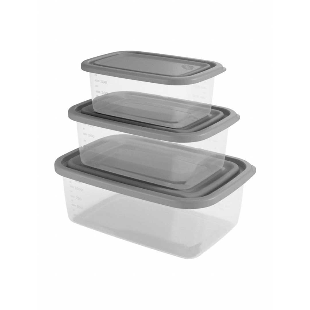 KIT 3 POTES RECT. (460-850ML-1,47LT) CRH-1595