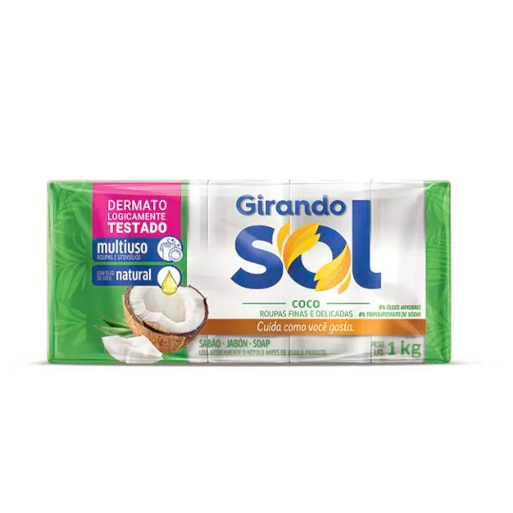 PACK X5 JABON EN BARRA GIR. SOL COCO 282