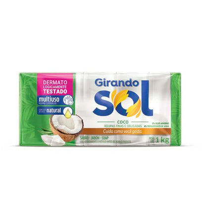 PACK X5 JABON EN BARRA GIR. SOL COCO 282