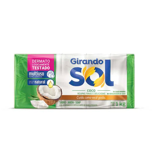PACK X5 JABON EN BARRA GIR. SOL COCO 282