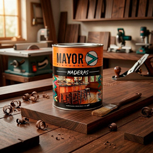 PROTECTOR DE MADERA BASE AGUA 900ML NOGAL MAYOR