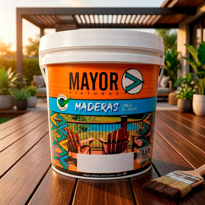 PROTECTOR DE MADERA BASE AGUA 3,6L NOGAL MAYOR