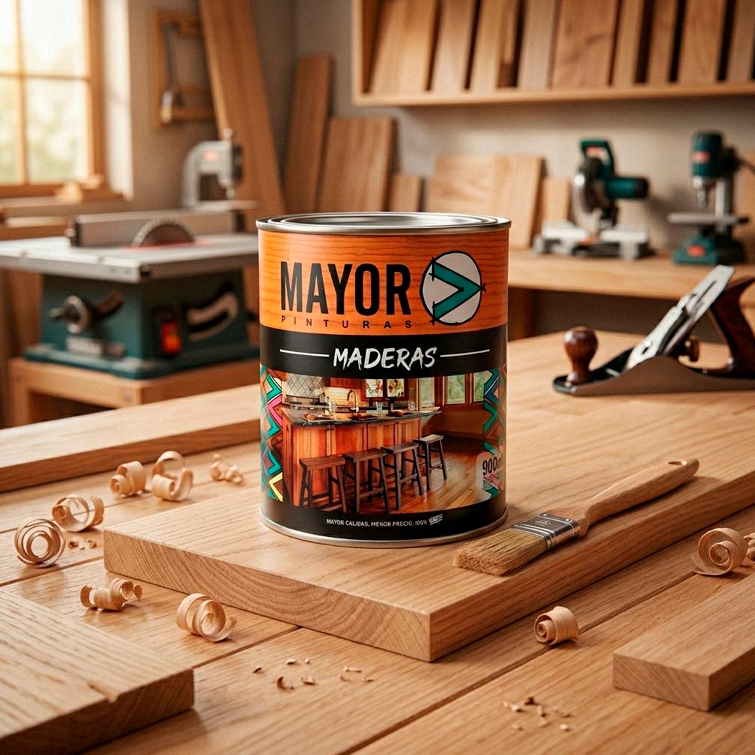 PROTECTOR DE MADERA BASE AGUA 900ML NATURAL MAYOR