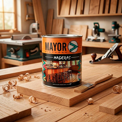 PROTECTOR DE MADERA BASE AGUA 900ML NATURAL MAYOR