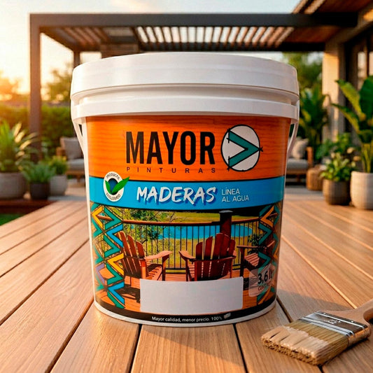 PROTECTOR DE MADERA BASE AGUA 3,6L ML NATURAL MAYO