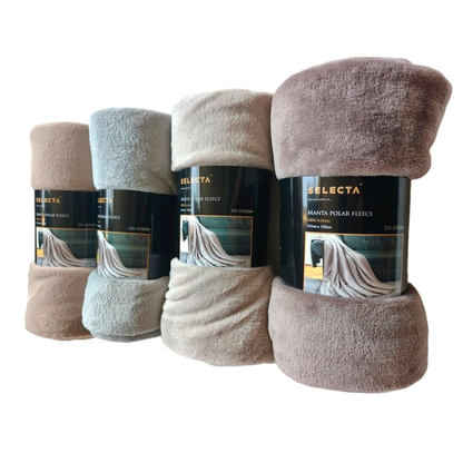 MANTA FLEECE 127X152 COLORES SURTIDOS
