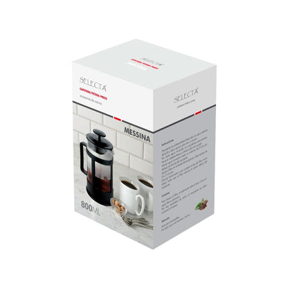 CAFETERA/TETERA 800ML VID Y PLAS MESSINA