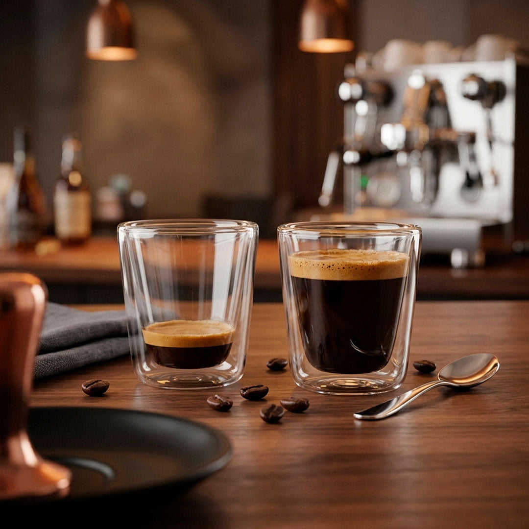 VASOS VIDRIO X2 DOBLE BORO 80ML VARENNA
