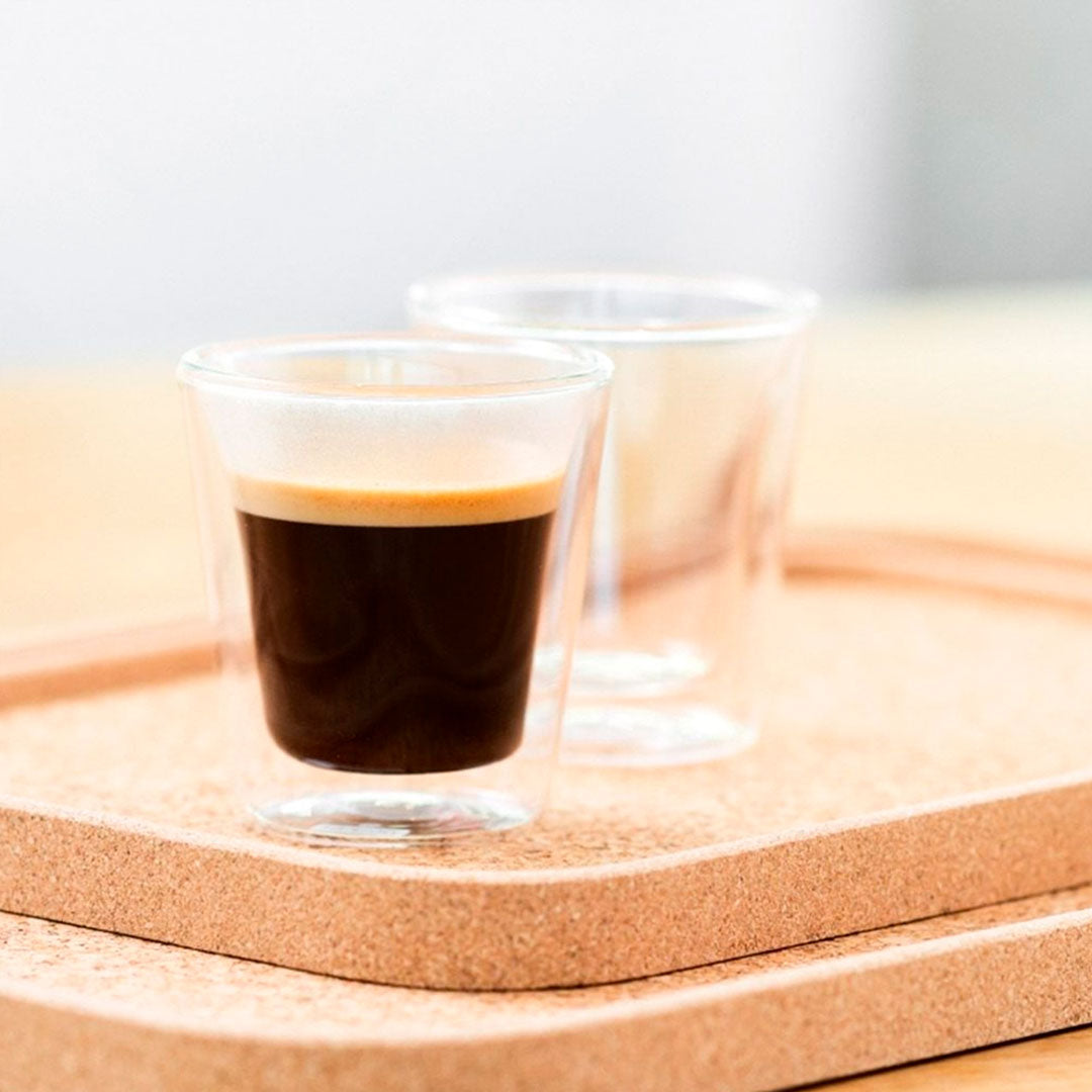 VASOS VIDRIO X2 DOBLE BORO 80ML VARENNA