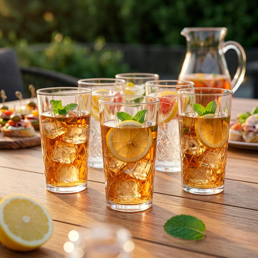 VASO DE VIDRIO 336ML X6 DIAMANTE