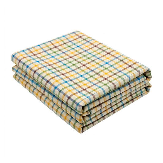 MANTEL ALG REDONDO D160CM CUADROS MULTICOLOR