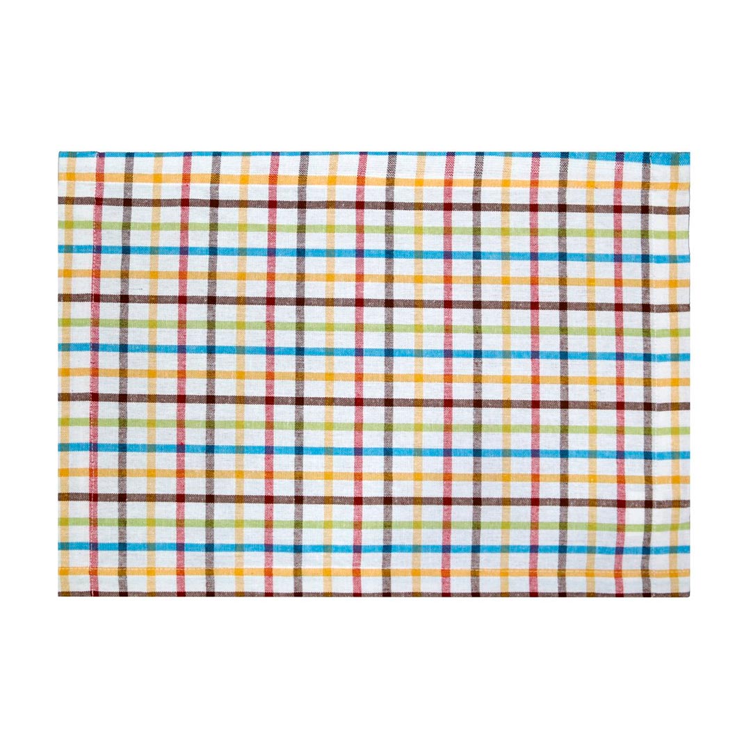 INDIVIDUAL ALG 35X45CM CUADROS MULTICOLOR